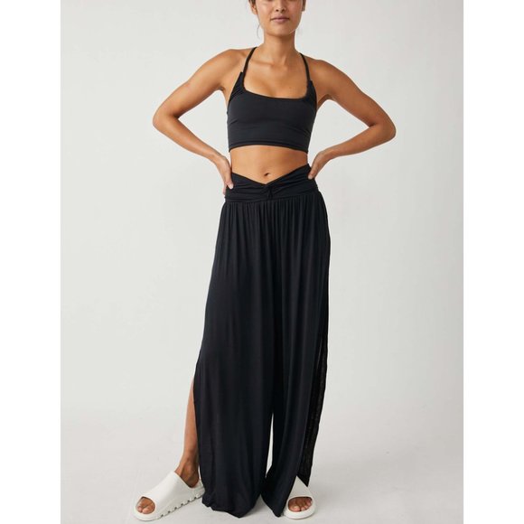 🎉LAST CHANCE🎉 NWT FP Movement Just Breathe Wide Leg / Black - Picture 7 of 9